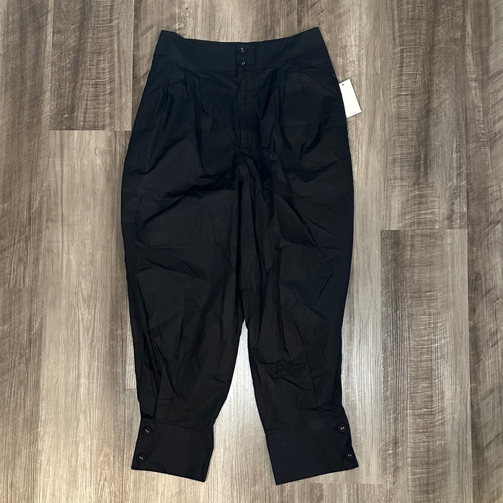 Joie Lyla Button Cuff Crop Cotton Pants - 6
